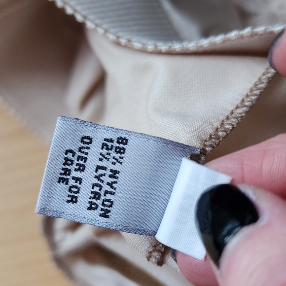 NATORI Cream Satin Lace Trim Half Slip‎ Skirt Lingerie Minimalist Size P - Picture 4 of 10